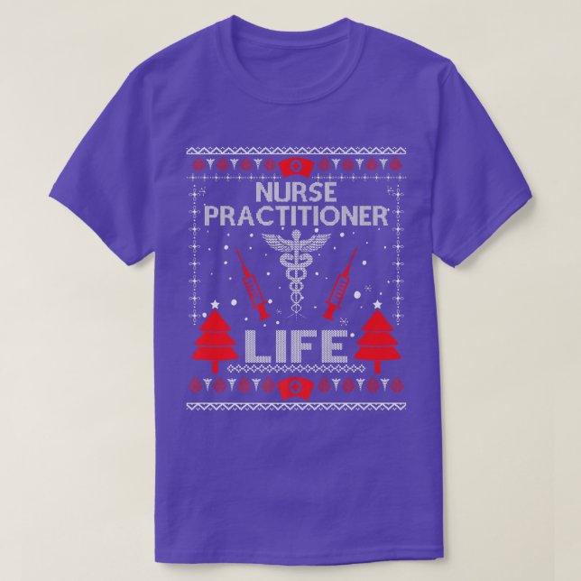 Nurse Practitioner Ugly Christmas Sweaters Matchin (Design Front)