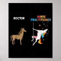 Nurse Practitioner Unicorn Dancing Pole