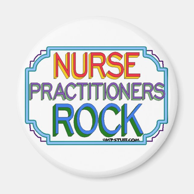 Nurse Practitioners Rock Magnet (Front)