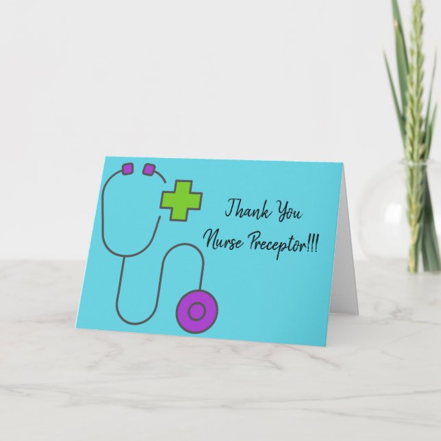Nurse Preceptor Thank You Card (Front)