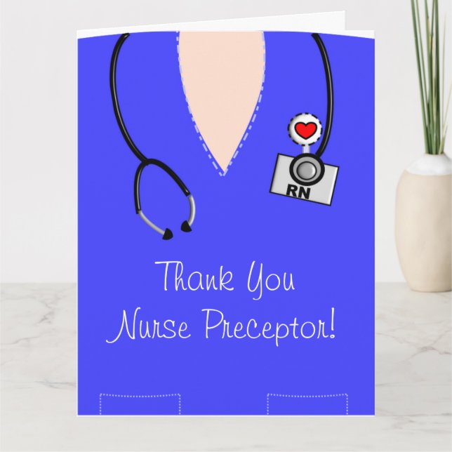 Nurse Preceptor Thank You Card IV (Front)