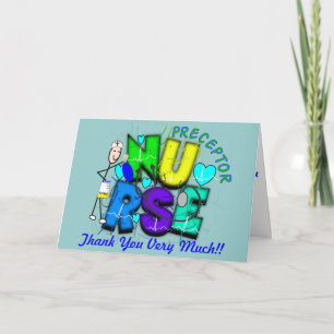 Nurse Preceptor "Thank  You" Gifts Thank You Card