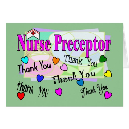 Nurse Preceptor THANK YOU Greeting Card | Zazzle