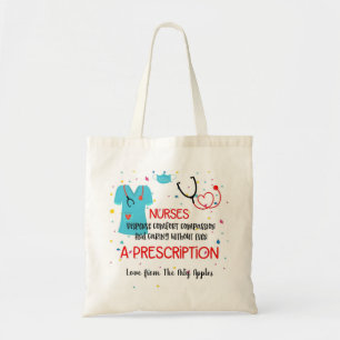nurse prescription Best nurse gift Tote Bag