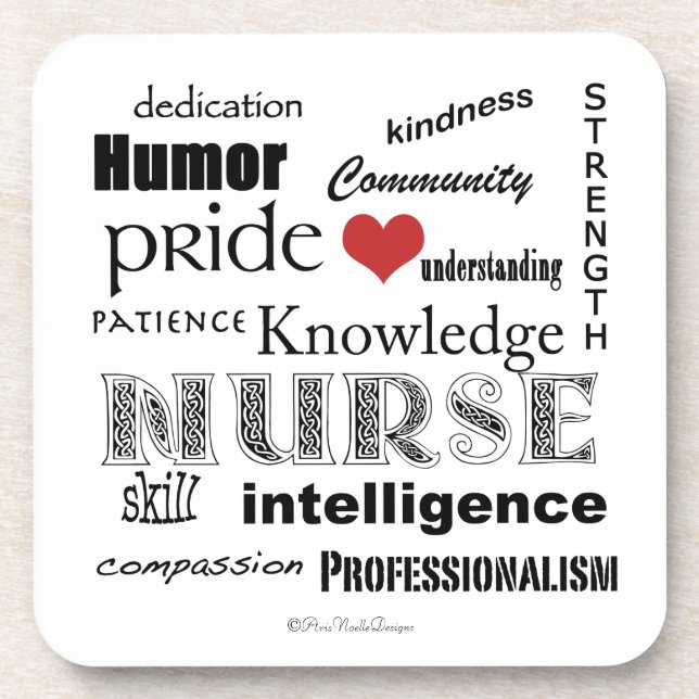 Nurse Pride-Attributes Coaster (Front)
