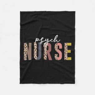 Nurse Psychiatric Nurse Week Rn Mental Health Nurs Fleece Blanket