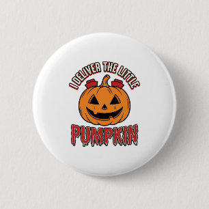 Nurse Pumpkin Halloween Delivery Shirt Design_1 6 Cm Round Badge
