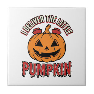 Nurse Pumpkin Halloween Delivery Shirt Design_1 Tile