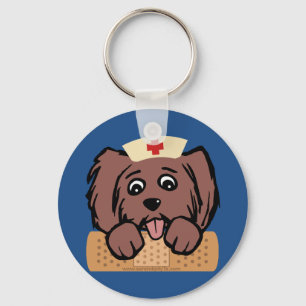 Nurse Pup Key Ring