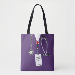Nurse Purse Purple Tote Bag