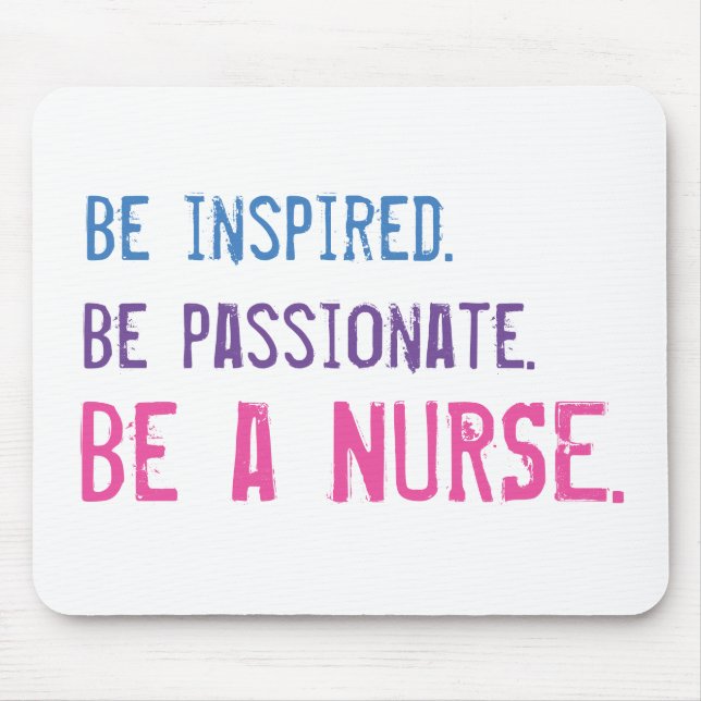 Nurse quote affirmation mouse mat (Front)