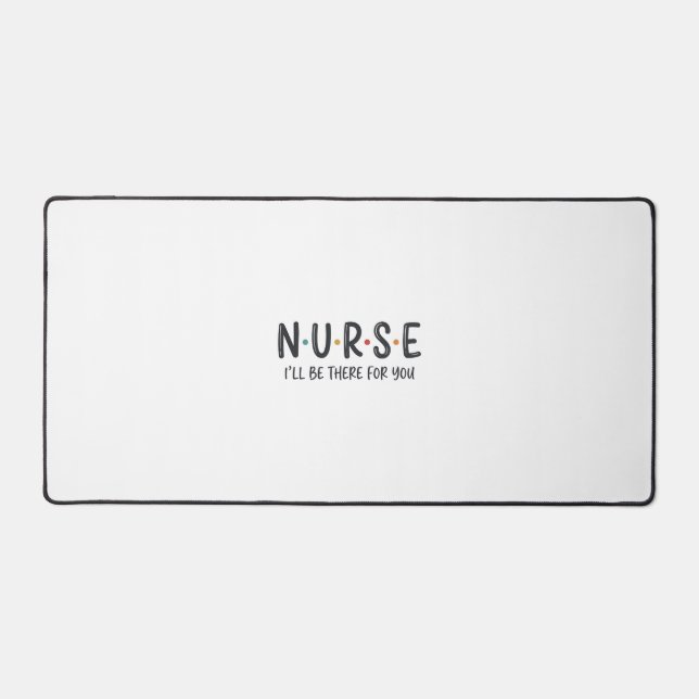 Nurse Quote Shirt Design Vector Graphic_1 Desk Mat (Front)