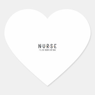 Nurse Quote Shirt Design Vector Graphic_1 Heart Sticker
