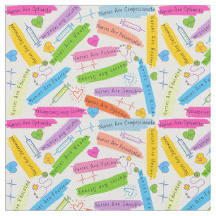 Nurse Quotes Fabric