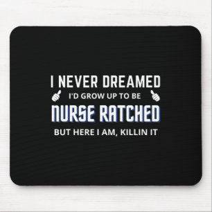 Nurse Ratched Funny Design Nursing Movie Character Mouse Mat