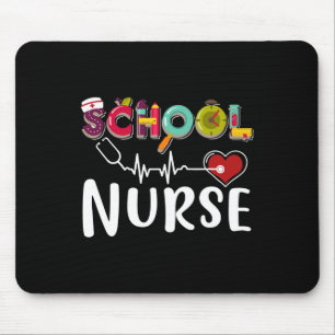 Nurse Registered Nurse Nursing Back To School Mouse Mat