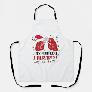 Nurse Respiratory Therapist Christmas, Lung Christ Apron