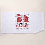 Nurse Respiratory Therapist Christmas, Lung Christ Beach Towel<br><div class="desc">Nurse Respiratory Therapist Christmas,  Lung Christmas Lights Classic T-Shirt</div>