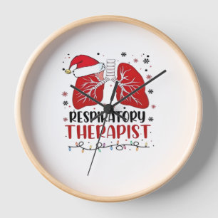 Nurse Respiratory Therapist Christmas, Lung Christ Clock