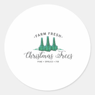 Nurse Respiratory Therapist Christmas Rt Xmas Tree Classic Round Sticker