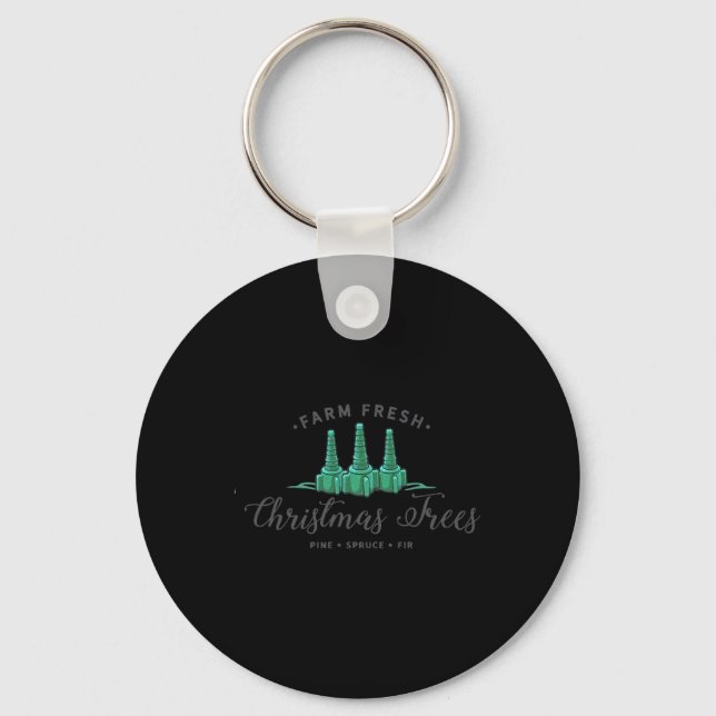 Nurse respiratory therapist christmas rt xmas tree key ring (Front)