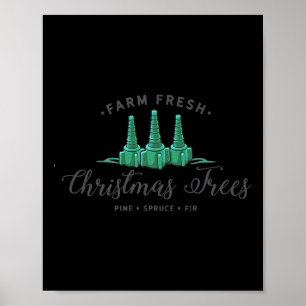 Nurse respiratory therapist christmas rt xmas tree poster