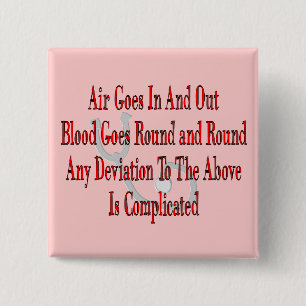 Nurse/Respiratory Therapist Gifts 15 Cm Square Badge