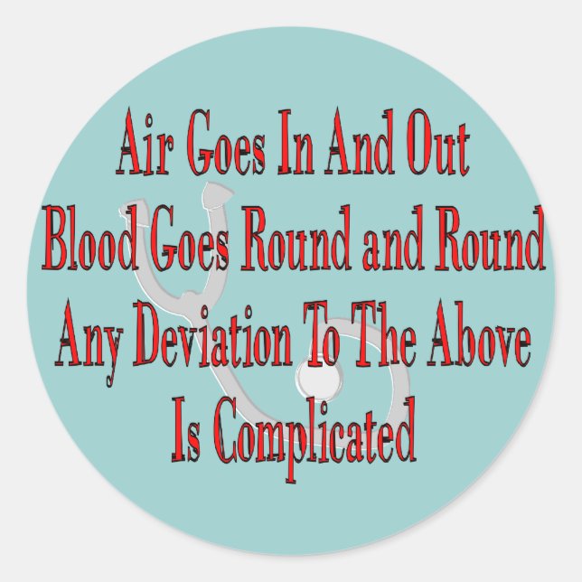 Nurse/Respiratory Therapist Gifts Classic Round Sticker (Front)