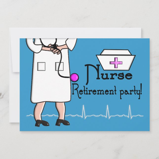 Nurse Retirement Party Invitations (Front)