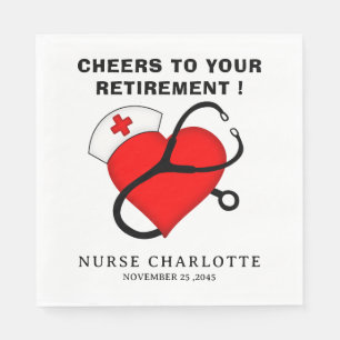 Nurse  Retirement Party Napkins