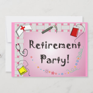 Nurse Retiring Party Invitations