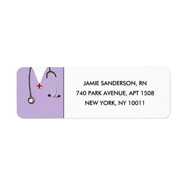 Nurse Return Address Labels (Front)