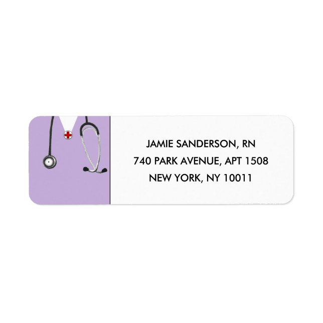Nurse Return Address Labels (Front)