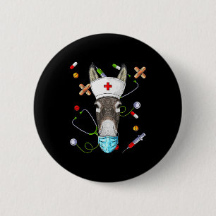 Nurse rn funny er nursing school graduation 6 cm round badge