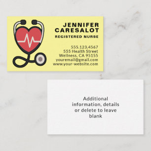 Nurse RN, LVN, LPN, Caretaker Business Card