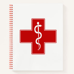 Nurse Rod of Asclepius Notebook