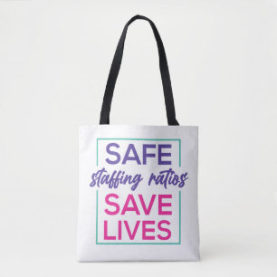 Nurse Safe Staffing Tote Bag