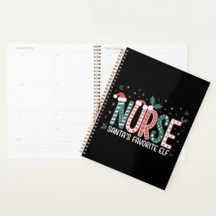 Nurse Santa's Favourite Elf Christmas Inspirationa Planner