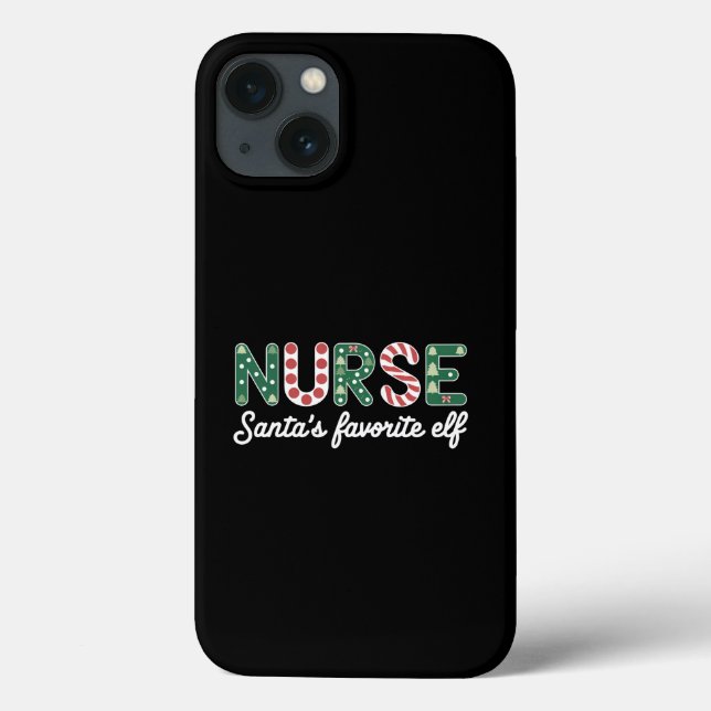 Nurse Santa's Favourite Elf Life Nurse Day Gifts  Case-Mate iPhone Case (Back)