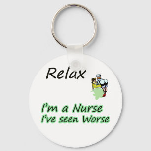 Nurse say "Relax" Key Ring