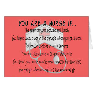 Nurse Sayings "You Are a Nurse IF"