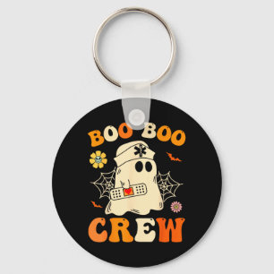 Nurse Shirt Funny Ghost Retro Halloween Nurse Key Ring
