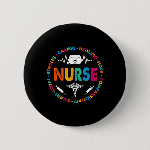 Nurse Shirt Funny Nursing Nurse Rn Lpn Np  6 Cm Round Badge