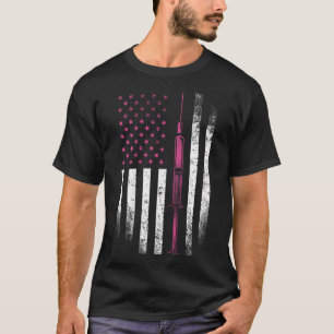 Nurse Shirt Rn Lpn American Flag Syringe Doctor Me