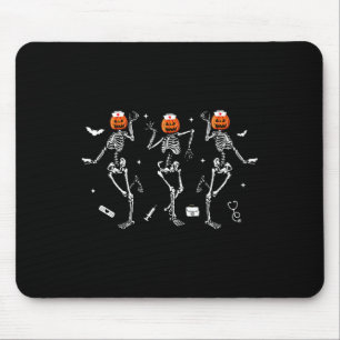 Nurse Skeleton Dancing Halloween Healthcare Crew R Mouse Mat