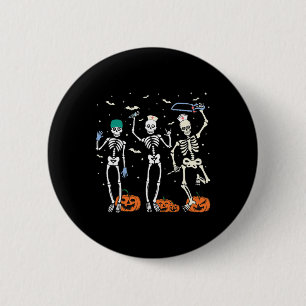 Nurse Skeleton Halloween Healthcare 1  6 Cm Round Badge
