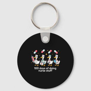 Nurse Skeleton New Year Crew 2026 Funny Er Icu Par Key Ring