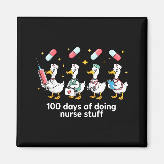 Nurse Skeleton New Year Crew 2026 Funny Er Icu Par Magnet (Front)