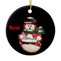 NURSE SNOWMAN  COLLECTOR CHRISTMAS 