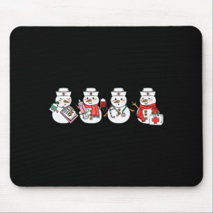 Nurse Snowman Squad Nursing Rn Registered Funny Ch Mouse Mat